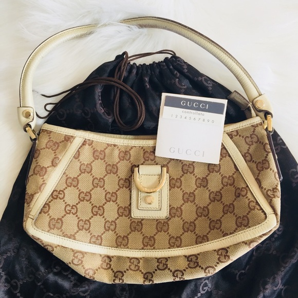 Gucci Handbags - GUCCI Monogram Canvas Mini Abbey Shoulder Bag